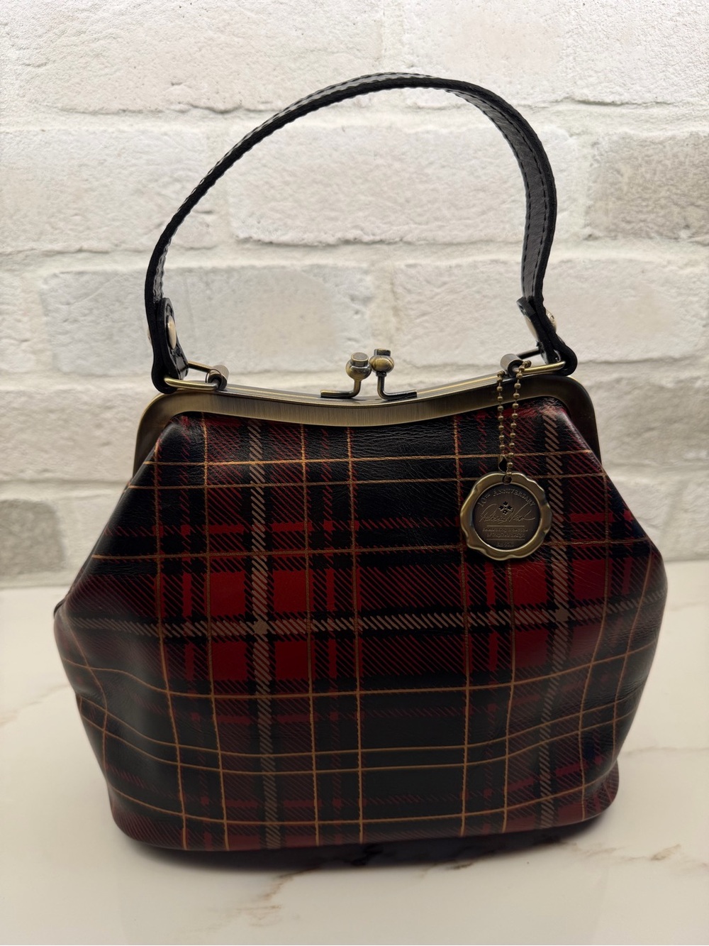 PATRICIA NASH NWT P572219 Tartan purse Red Gold Black Plaid $149